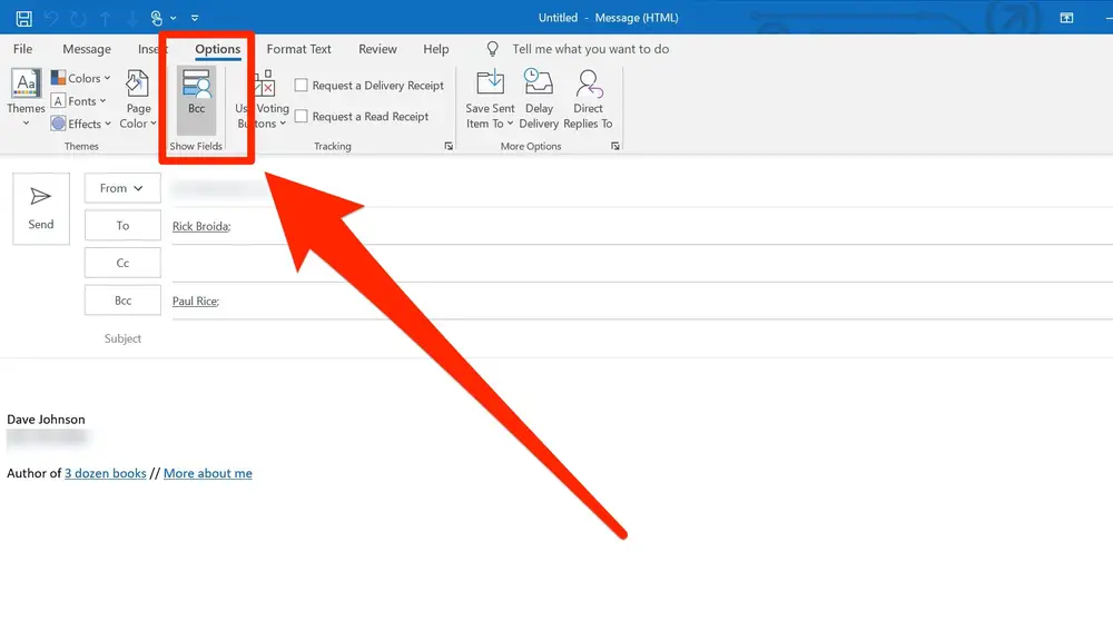 How To Add A BCC To An Outlook EMail