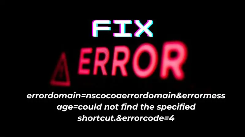 errordomain=nscocoaerrordomain&errormessage=не удалось найти указанную быструю команду.&errorcode=4